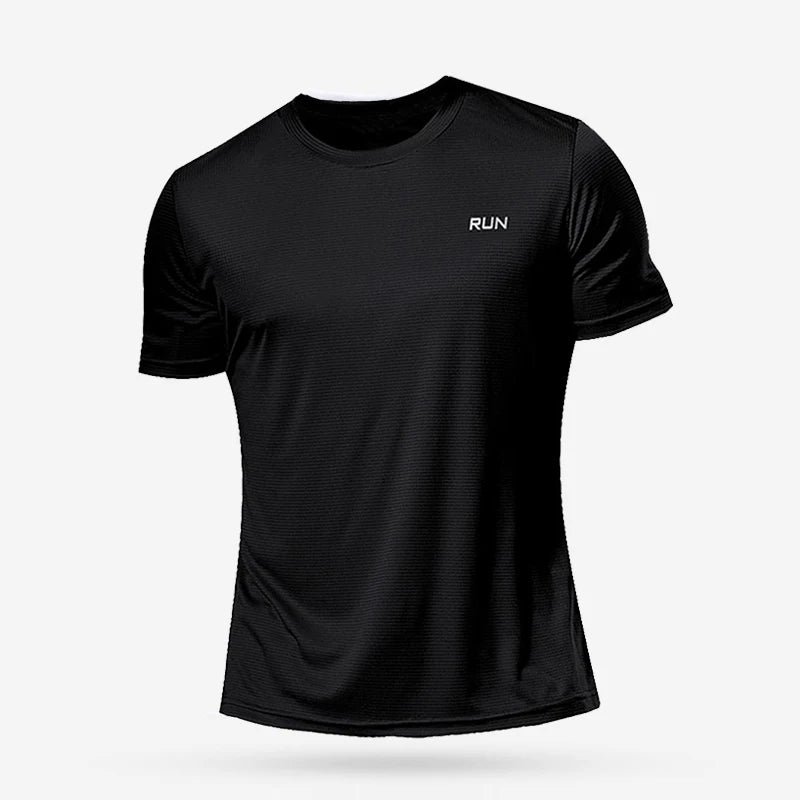 1 Piece Men's Short Sleeve Undershirt Man Athletic T-Shirt Quick Drying Lightweight Silk Underwear For Running Training Fitness