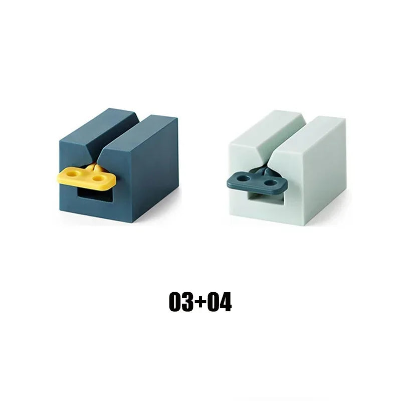 Toothpaste squeezer, roller tube toothpaste squeezer with frosted handle, toothpaste holder, vertical bathroom organizer