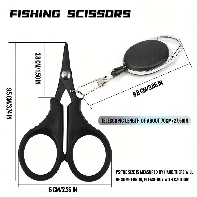 Shawto Titanium Coating Stainless Steel Fishing Scissor Plier Cut PE Braid Line Cutter Plies Carp Fishing Accessories Tools