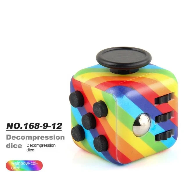 Colorful irritability stress relief dice release stress autism anxiety relief stress relief children anti-stress fingertips