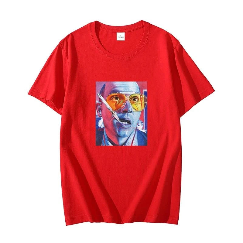 Fear And Loathing Las Vegas Hunter Thompson Dr. Gonzo Raul graphic t shirts cotton t shirt for men short sleeve t-shirts