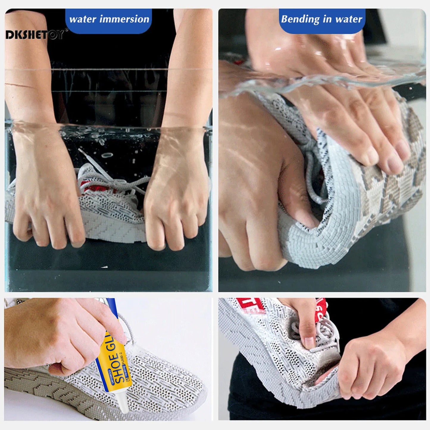 60ml Super Strong Shoe Glues DIY Repairing Adhesive Universal Waterproof Shoe Sealers for Sneakers Boot Leather Fast Repair Glue