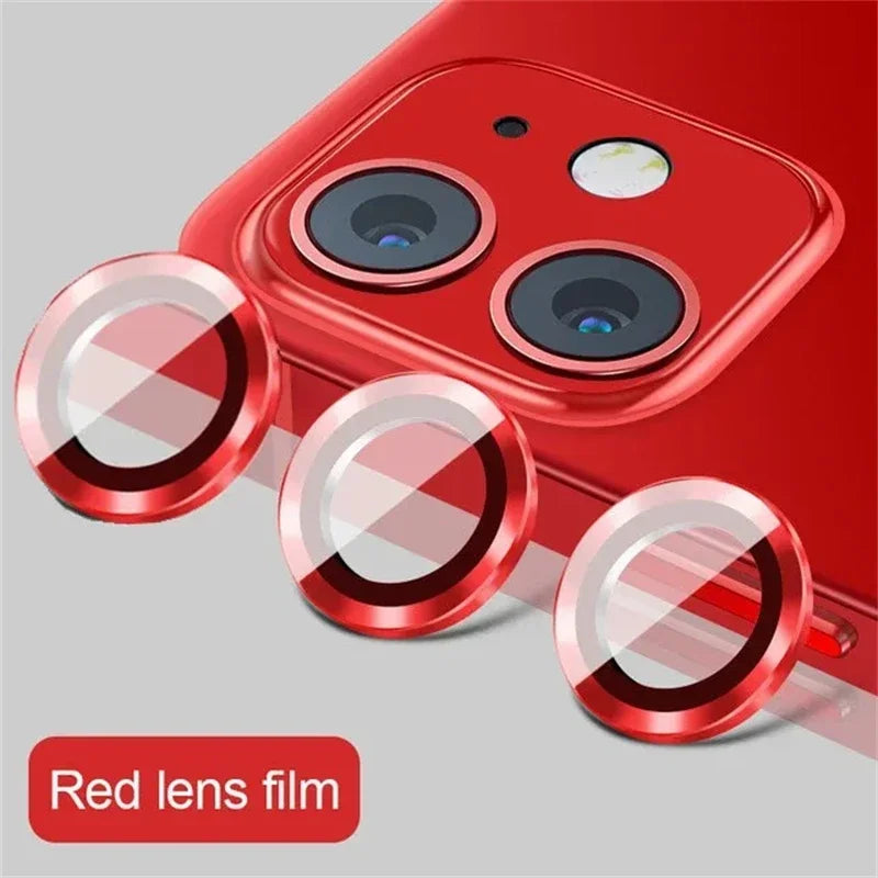 3-2pcs Camera Lens Protector For iPhone 12 13 14 15 Pro Max 13 Mini Metal Ring Protector Glass Camera Lens For iPhone 15 Pro Max