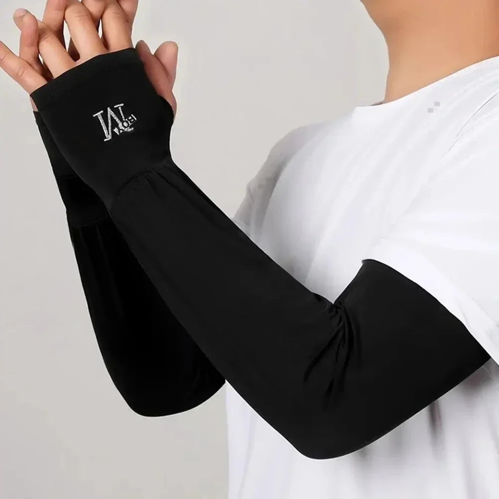 Ice sleeve sunscreen men's sunshade sleeve summer sunscreen gloves loose breathable large size ice sleeve fishing driving