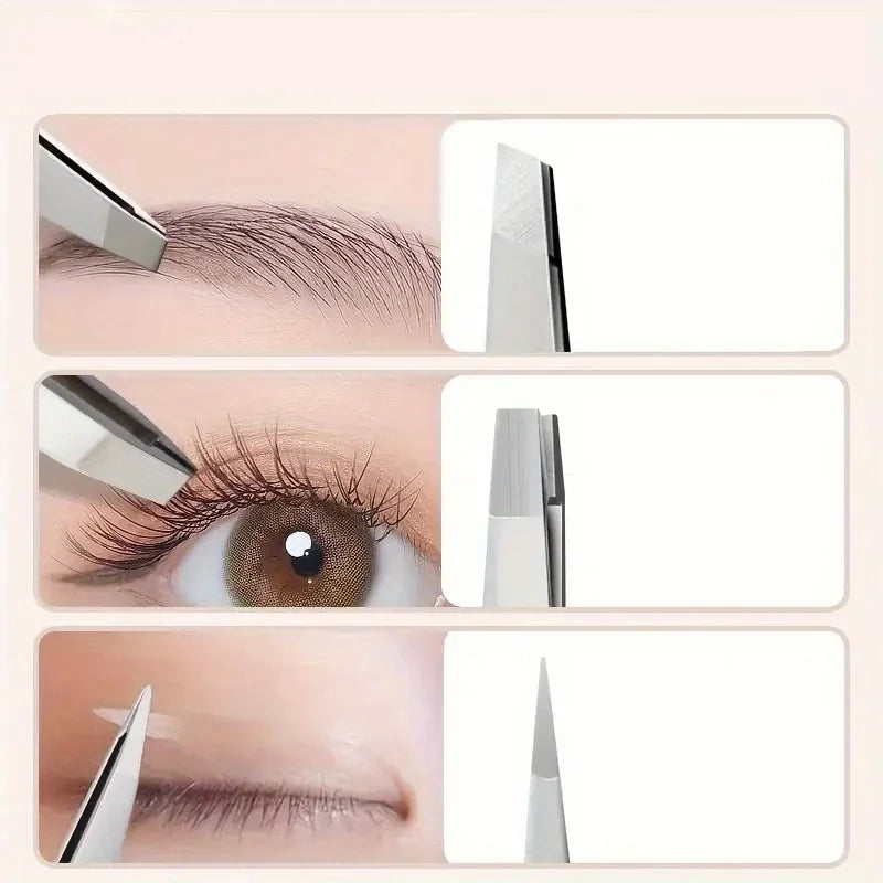 4Pcs Tweezers Set-Precision Eyebrow And Facial Hair Debris And Endogenous Hair Removal Suitable for Both Men And Wome