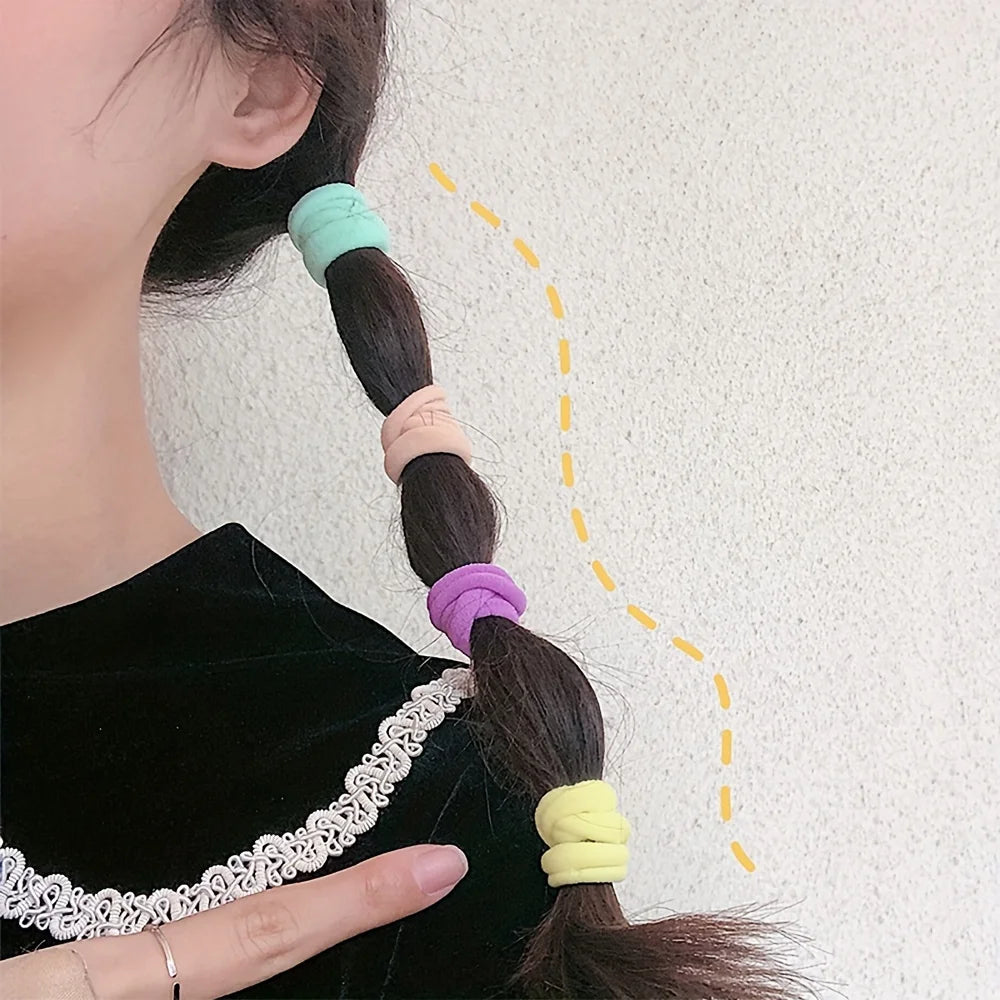 20/50/100pcs Soft Elastic Hair Ties Hair Bands Decorative Hair Accessories Set For Baby Girls