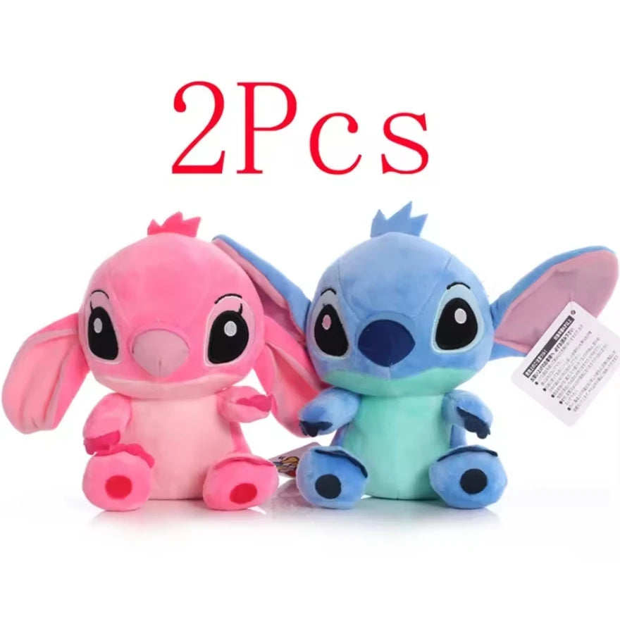 New Disney Cartoon Stitch Angel Scrump Plush Dolls Anime Toys Lilo & Stitch Stich Plush Stuffed Toys Children Birthday Gifts