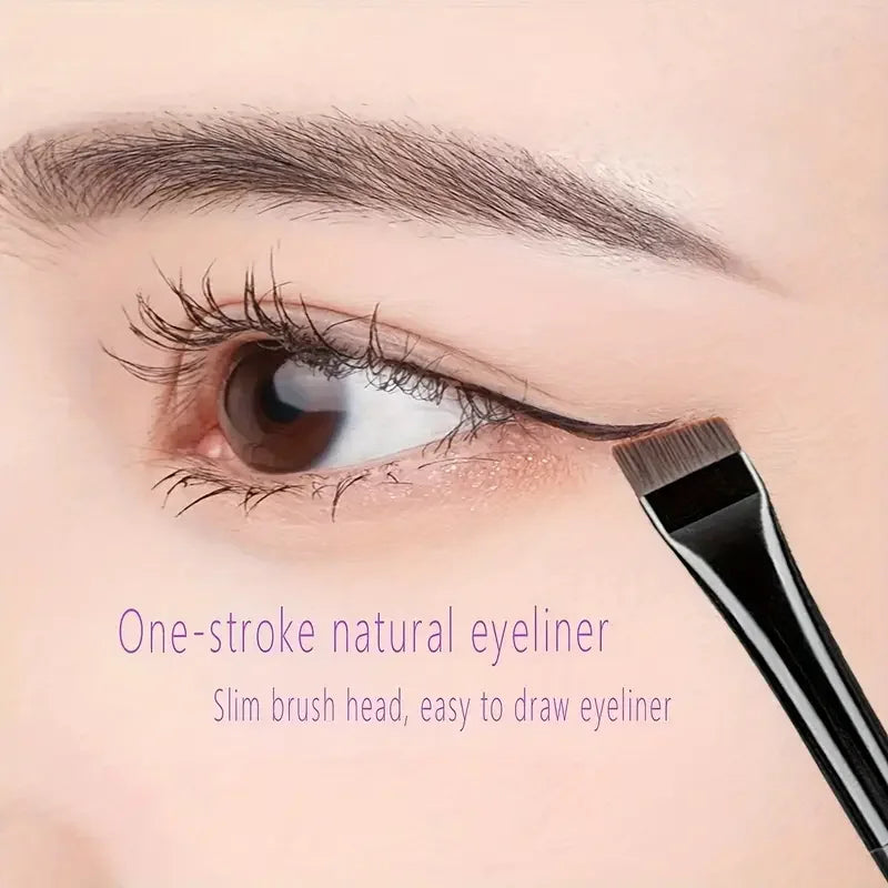 3 Pcs edge eyeliner brush oblique head eyebrow brush outline eyeliner brush ultra-thin eyeshadow brush makeup tools