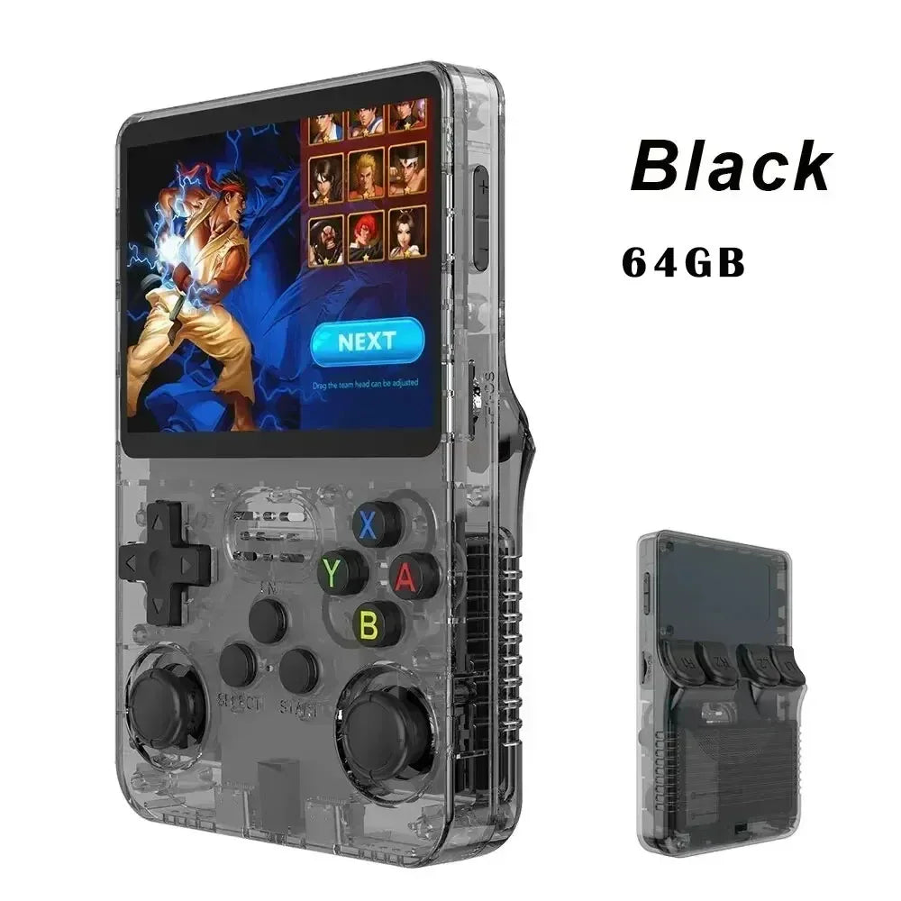 Open Source R36S Retro Handheld Video Game Console Linux System 3.5 Inch IPS Screen Portable Pocket Video Player 64GB 128G Games