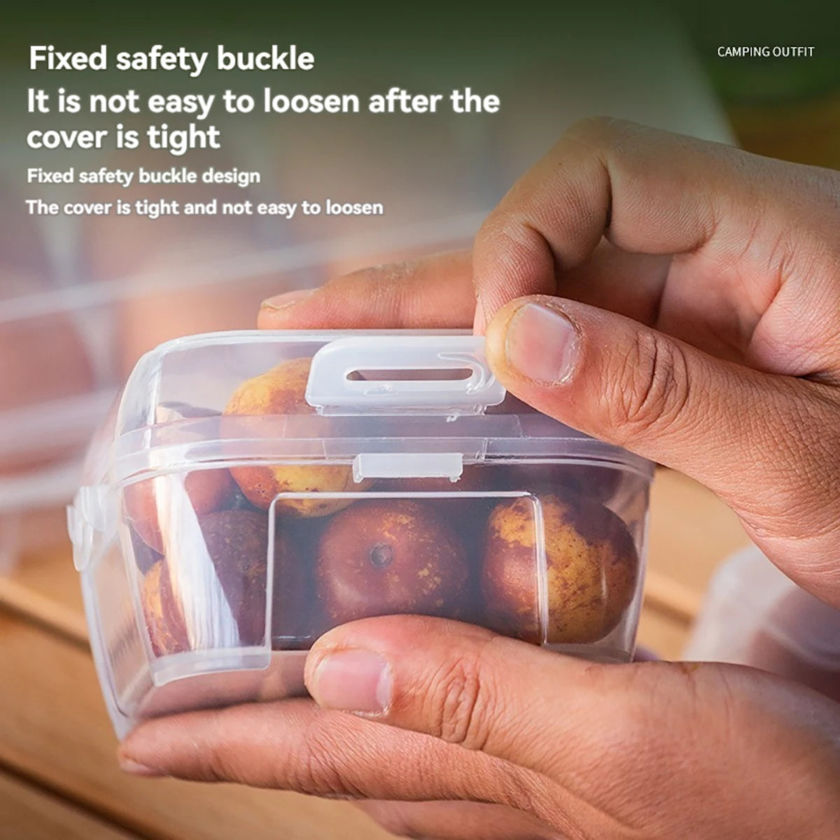 Outdoor Shockproof Egg Box StorageBox, Portable Camping Shatterproof EggTray, Home Plastic Protection Box, TravelShatterproof