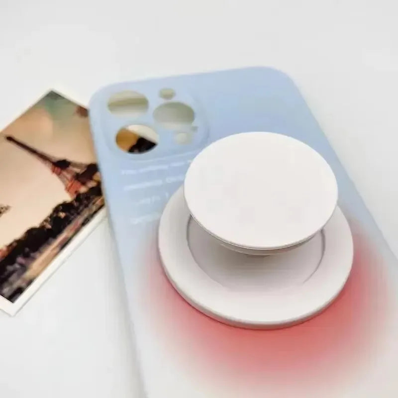 Magnetic Safe Ring Finger Expanding Stand Folding Mobile Phone Grip Holder Socket Pocket Support for iPhone Mac Samsung Xiaomi