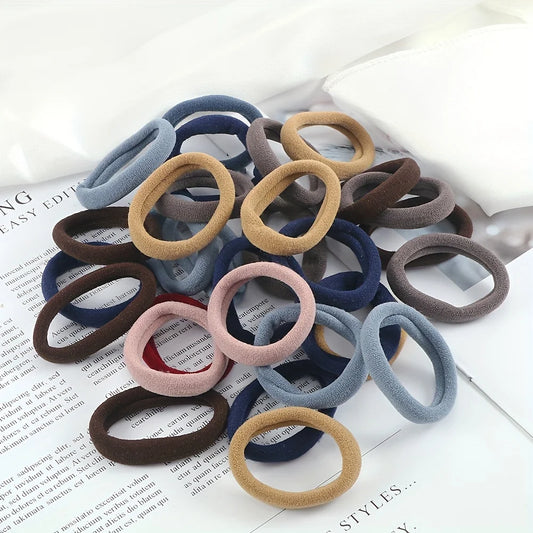 20/50/100pcs Soft Elastic Hair Ties Hair Bands Decorative Hair Accessories Set For Baby Girls