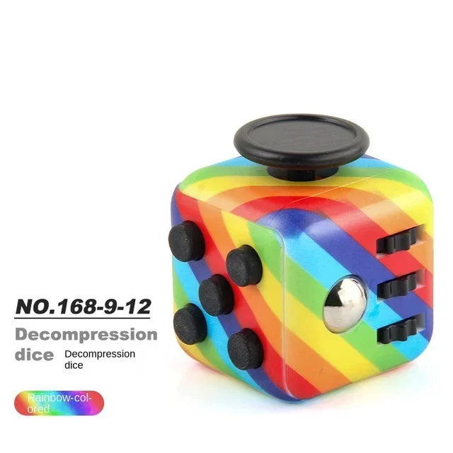 Colorful irritability stress relief dice release stress autism anxiety relief stress relief children anti-stress fingertips