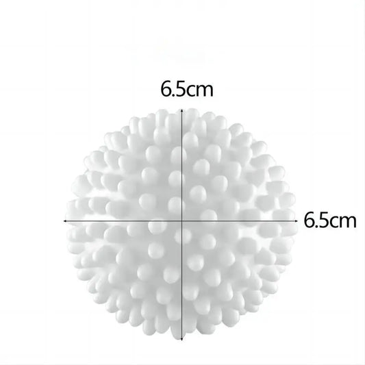 4/6pcs TPR Anti Winding Laundry Ball Circular Pure White Magic Cleaning Drum Washing Machine For Dirt Removal And Knotting