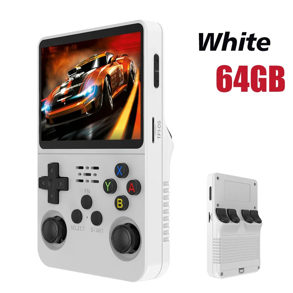 R36S new retro game console 3.5-inch Linux open-source system portable handheld game console with 128GB large memory