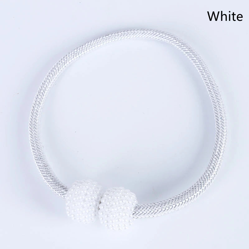 2/4PCS Pearl Magnetic Curtain Clip Curtain Holders Tie Back Buckle Clips Hanging Ball Buckle Tie Back Curtain Decor Accessories