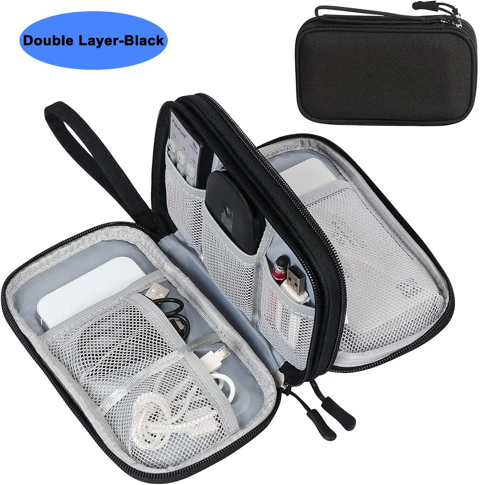 Waterproof Cable Storage Bag Digital Electronic Accessories Organizer Portable Travel Cable Organizer Case for cable Charger