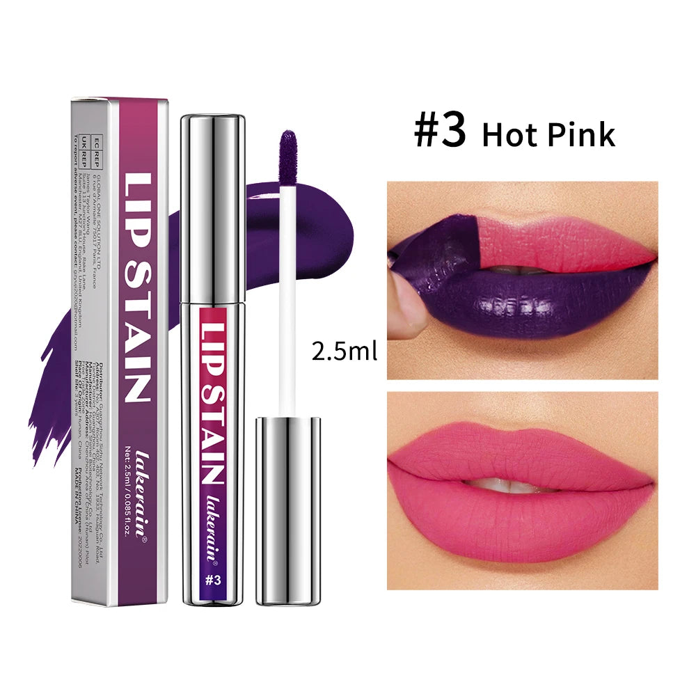 1/3 pcs peel off lip gloss, blue-purple, matte, long-lasting, waterproof, moisturizing - the Perfect gift，Halloween stage makeup