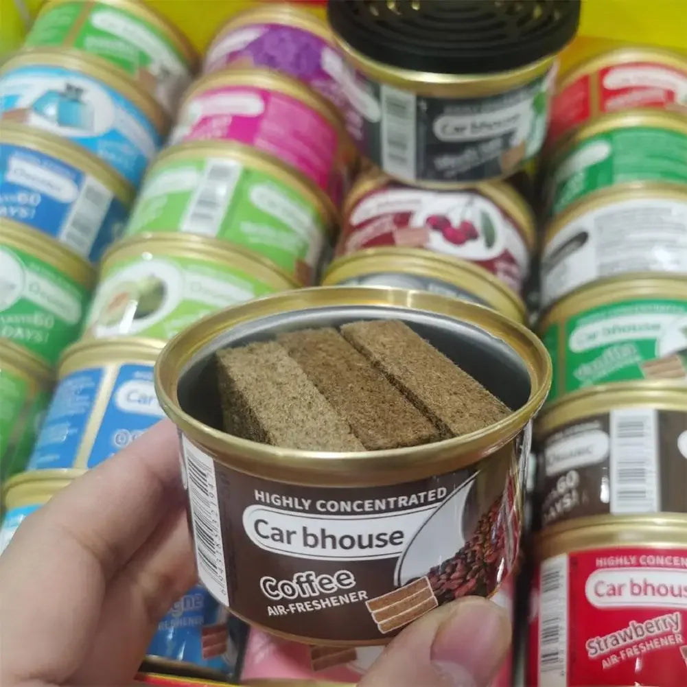 Car Air Fresheners Perfume Auto Supplies Canned Wood Blocks Coffee Flavor Explosion Car Foreign Aromatherapy Deodorant Supplies