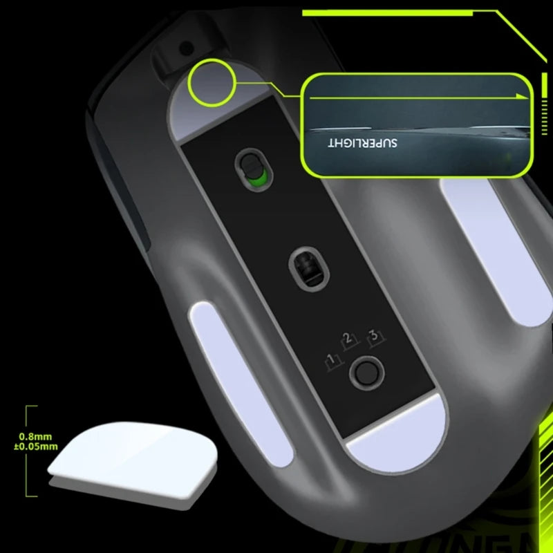 2Set Mouse Feet Mouse Skates Stickers Pad Rounded Glides Curved Edges Mouse Feet for  MX Master 3 / 3S Mouse