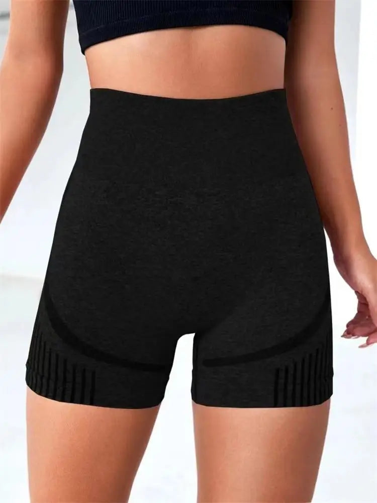 Women's Yoga Shorts High Waist Workout Shorts Fitness Yoga Lift Butt Fitness Ladies Yoga Gym Running Short Pants Sportswear