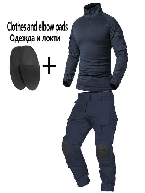 Military Uniform Camouflage Tactical Multicam Suit Men Airsoft Combat Paintball Shirt Coat Pant Soldier Sniper Hunting Clothes