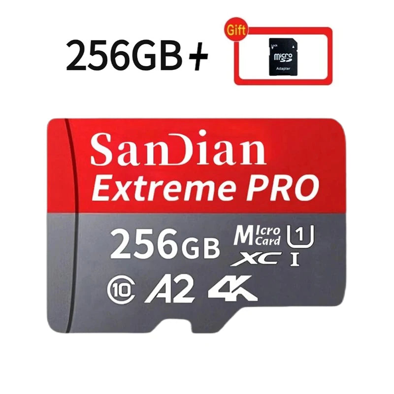 Original 2TB 1TB SanDian Ultra Card SD/TF Flash Memory Card 256/512GB Micro SD Card High Speed for Phone/Drone/Handheld Device