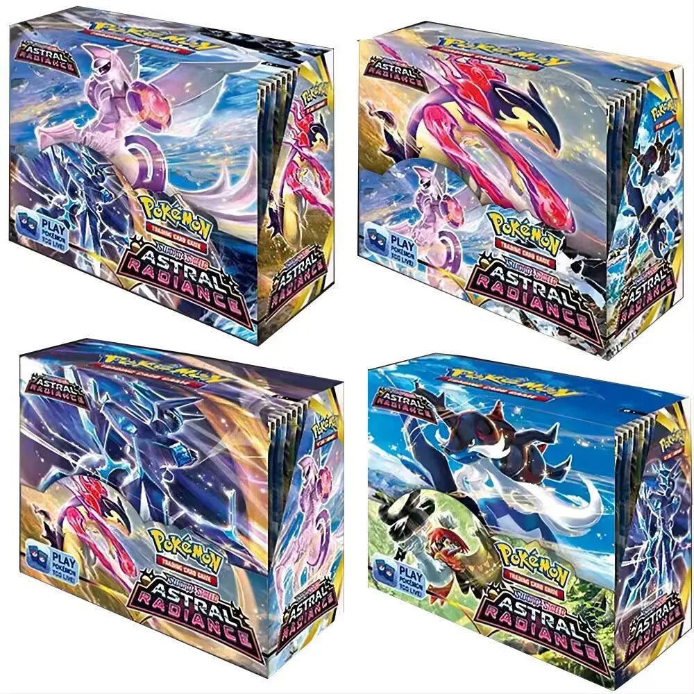 324/360 Pcs/Set Pokemon Card Brilliant Stars 151 Prismatic Evolutions PALDEAN FATES English Booster Battle Transaction Card.