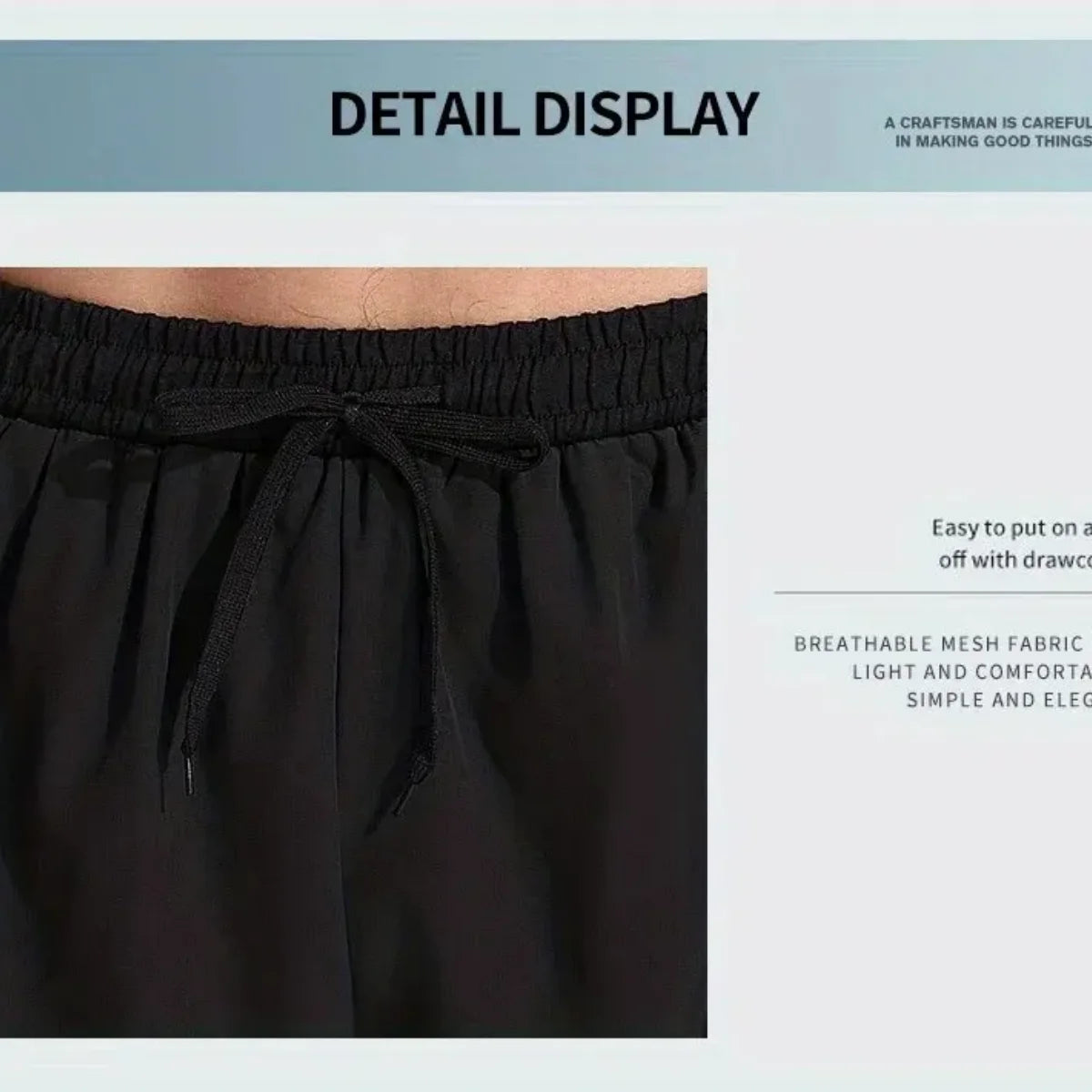 Men's Aloe Pants Athletic Shorts Two-Layer Swim Trunks: Quick-Drying, Stylish & Comfortably Fit for Beach, Pool & Hot Spring