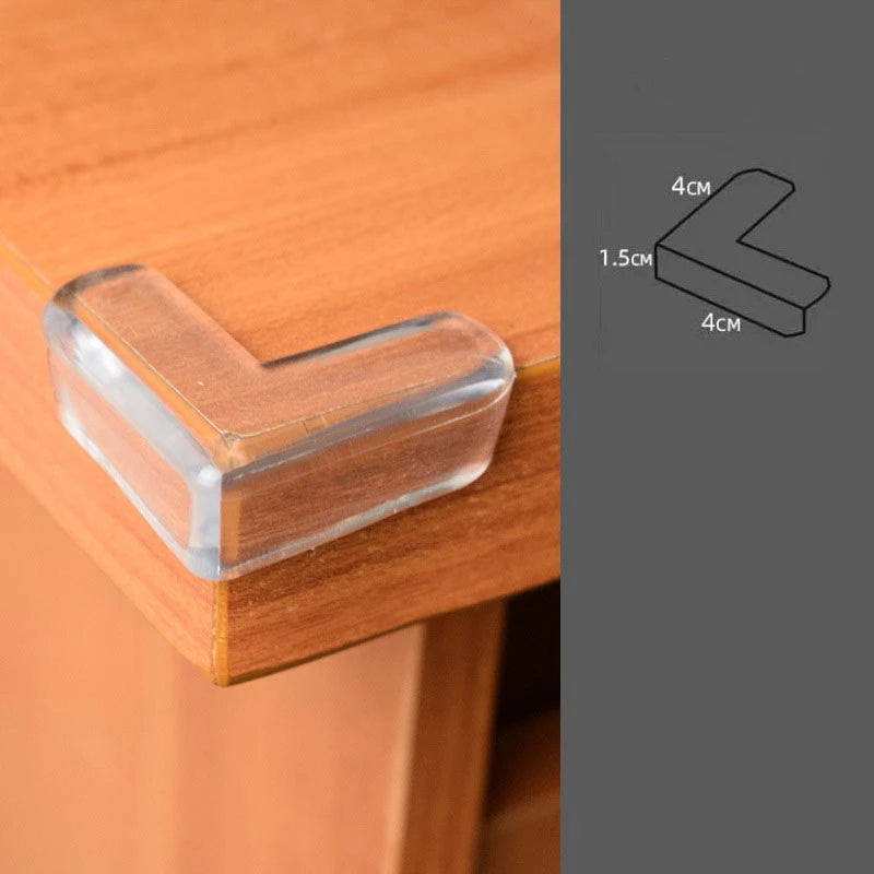 10pcs Baby Safety Silicone Protector Table Furnitur Kids Desk Corner Edge Protection Cover Children Soft Anticollision Guards