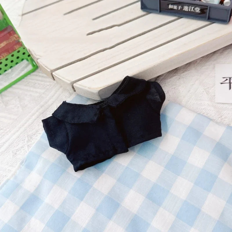 NO Doll,  For Labubu Doll Clothing Set Hat 17cm Clothes Shoes Doll DIY Accessories Training Sitting Party Games Toys Gifts