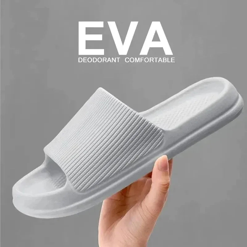 Non-slip EVA Soft Sole Massage Shower Shoes for Women Men Couples Waterproof  Home Leisure Fashion Bathroom Slippers