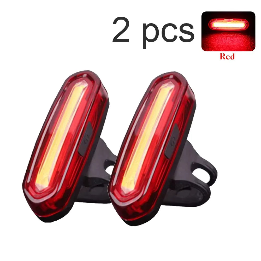 Bicycle Taillight MTB Red Bike Rear Light USB Rechargeable LED Cycling Bike Warning Light Mountain Bicycle Lamp