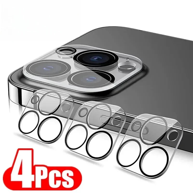 4/1PCS HD Back Camera Tempered Glass For iPhone 13Mini 13 14 15 16 Pro Max Rear Len Screen Protectors Anti-scratch Glass Film