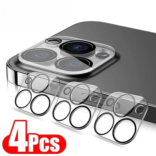 4/1PCS HD Back Camera Tempered Glass For iPhone 13Mini 13 14 15 16 Pro Max Rear Len Screen Protectors Anti-scratch Glass Film