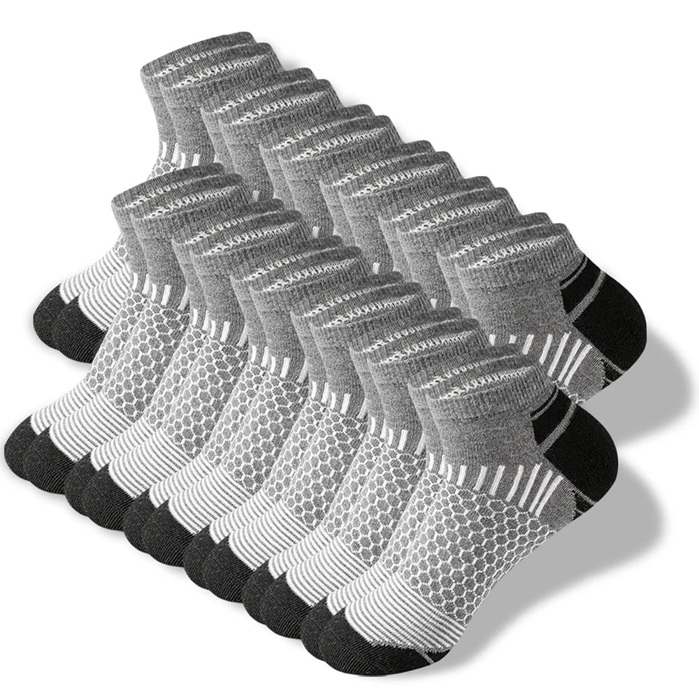 6/12 Pairs Colorful Men's Low Tub Socks Fashion Comfortable Autumn Classic Black Business Sock High-quality Men's Short Socks