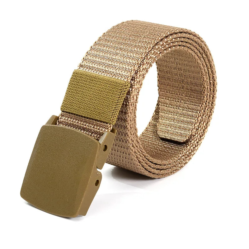 Men's Belt Outdoor Casual Canvas Belt Metal Free Training Nylon Tactical Belt With Pants Jeans Belt Sports Belts For Men Women