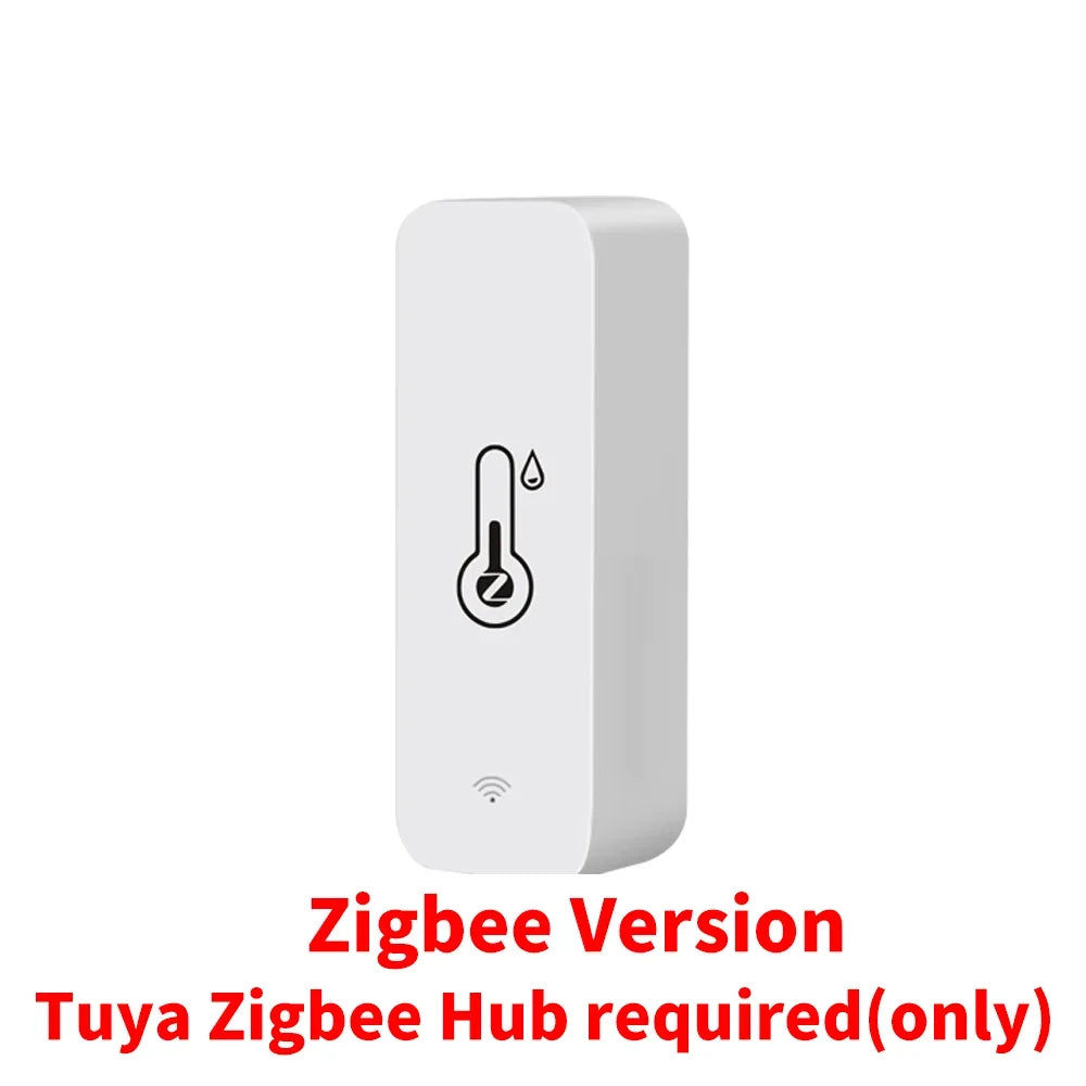 Tuya WiFi Zigbee Temperature Humidity Sensor Smart Home Indoor Hygrometer APP Monitoring Work with Google Home SmartLife Alexa