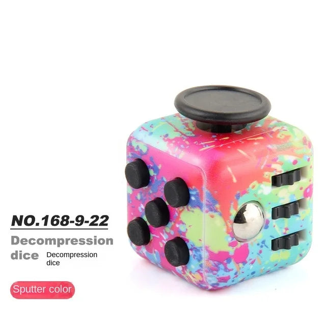 Colorful irritability stress relief dice release stress autism anxiety relief stress relief children anti-stress fingertips