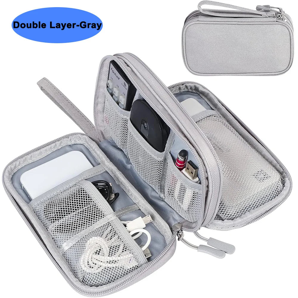 Waterproof Cable Storage Bag Digital Electronic Accessories Organizer Portable Travel Cable Organizer Case for cable Charger