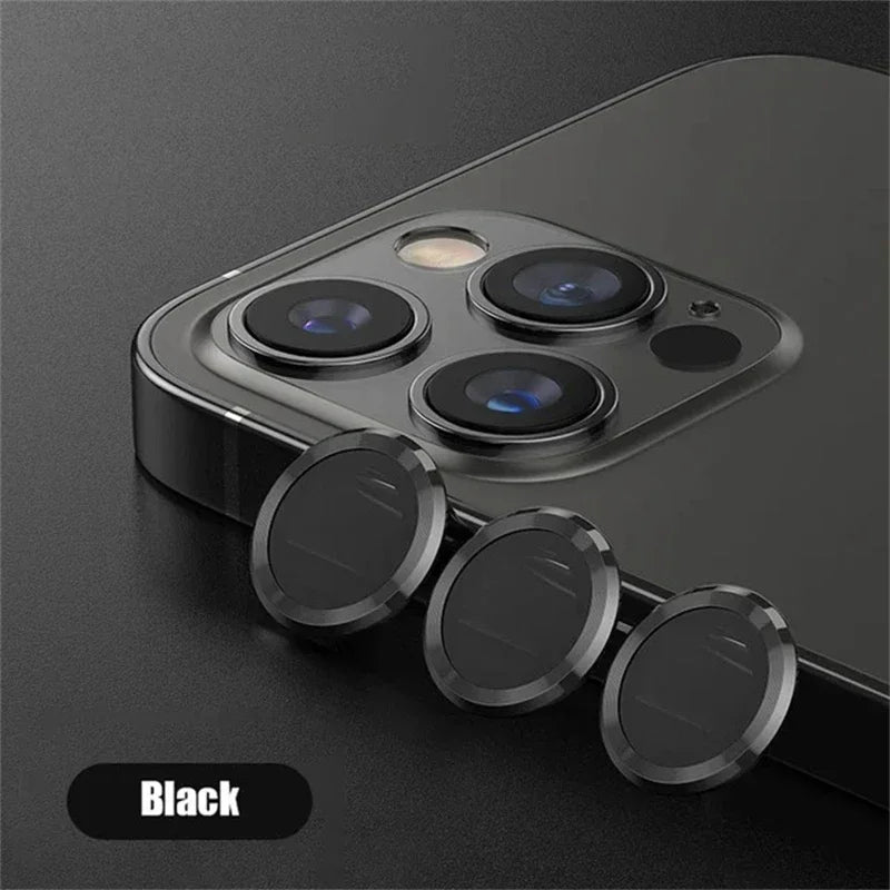 3-2pcs Camera Lens Protector For iPhone 12 13 14 15 Pro Max 13 Mini Metal Ring Protector Glass Camera Lens For iPhone 15 Pro Max