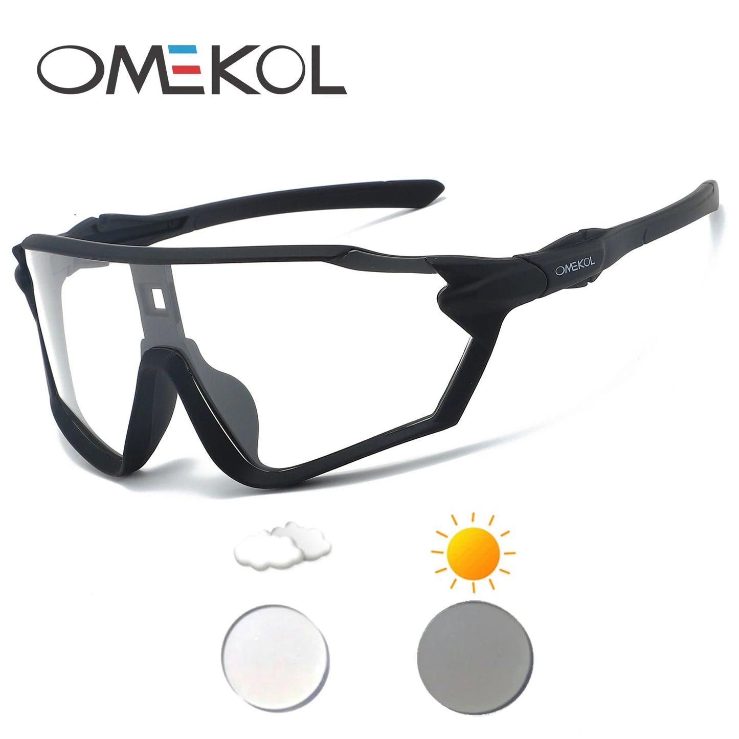 Photochromic Cycling Glasses Sports Bike Sunglasses Men Women Mtb Bicycle Eyewear Baseball Softball Sun Glasses