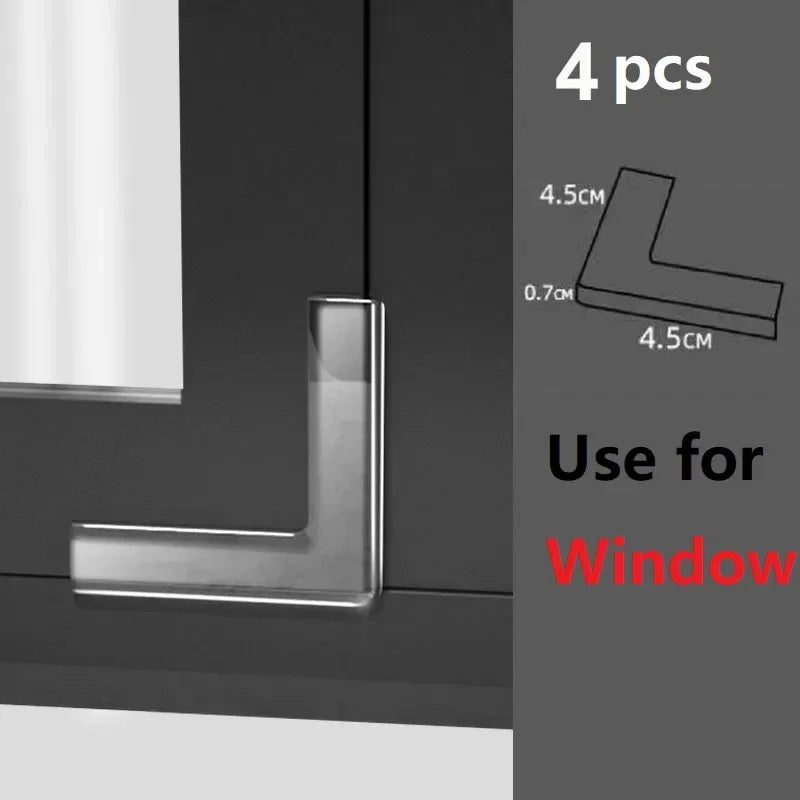 10PCS/4PCS Clear Anti-collision Coffee Table Furniture Corner Protectors Children's Soft Corner Sheathing Living Room Decor
