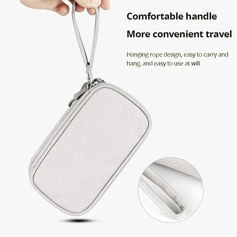 Travel Portable Digital Product Storage Bag: USB Data Cable Organizer, Headset Charging, and More in a Compact Treasure Box Bag