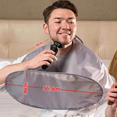 Male Shaving Apron Beard Catcher Cape Care Bib Face Shaved Hair Adult Bibs Shaver Cleaning Hairdresser for Man Clean Apron Gift