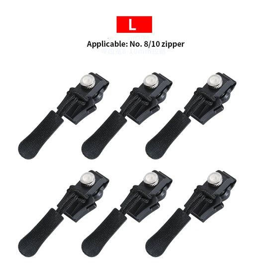 Universal Detachable Metal Zipper Slider Puller Detachable Instant Repair Kit DIY Replacement Lever Locks for Clothing Luggage