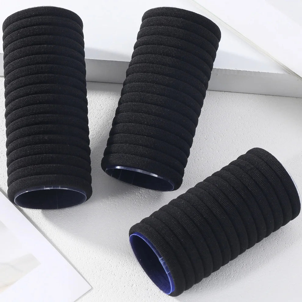 50/100pcs Black Hair Bands for Women Girls Hairband High Elastic Rubber Band Hair Ties Ponytail Holder Scrunchies Accessorie