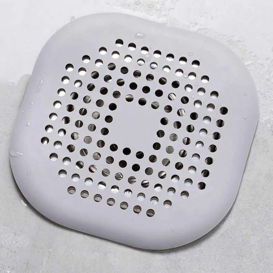 Square Silicone Floor Drain Sticker Bathroom Sewer Hair Filter Drain Cover Home Bathroom Floor Drain Mat