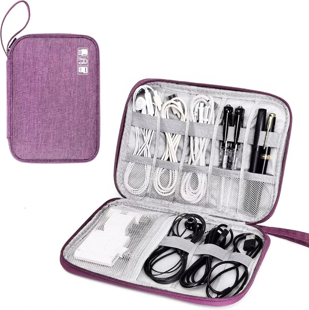 NNBILI Cable Storage Bags System Kit Case USB Charger Data phone Earphone Wire Pen Power Bank Digital Gadget Devices