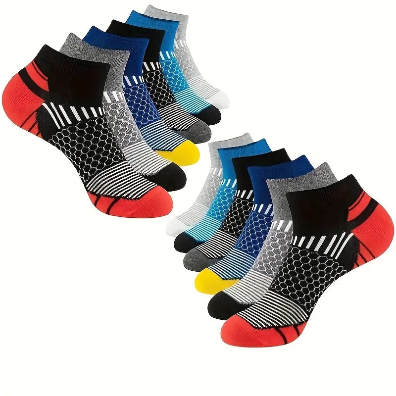 6/12 Pairs Colorful Men's Low Tub Socks Fashion Comfortable Autumn Classic Black Business Sock High-quality Men's Short Socks